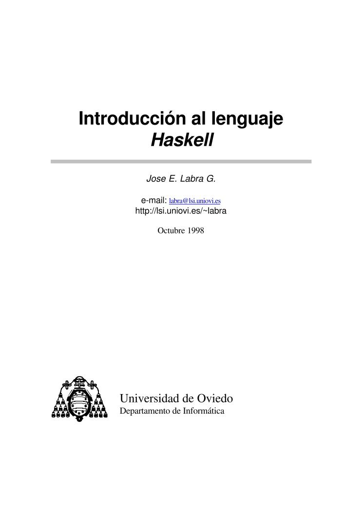 Imágen de pdf Introducción al lenguaje Haskell