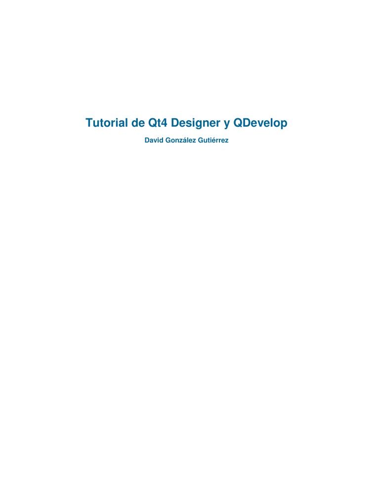 Imágen de pdf Tutorial de Qt4 Designer y QDevelop