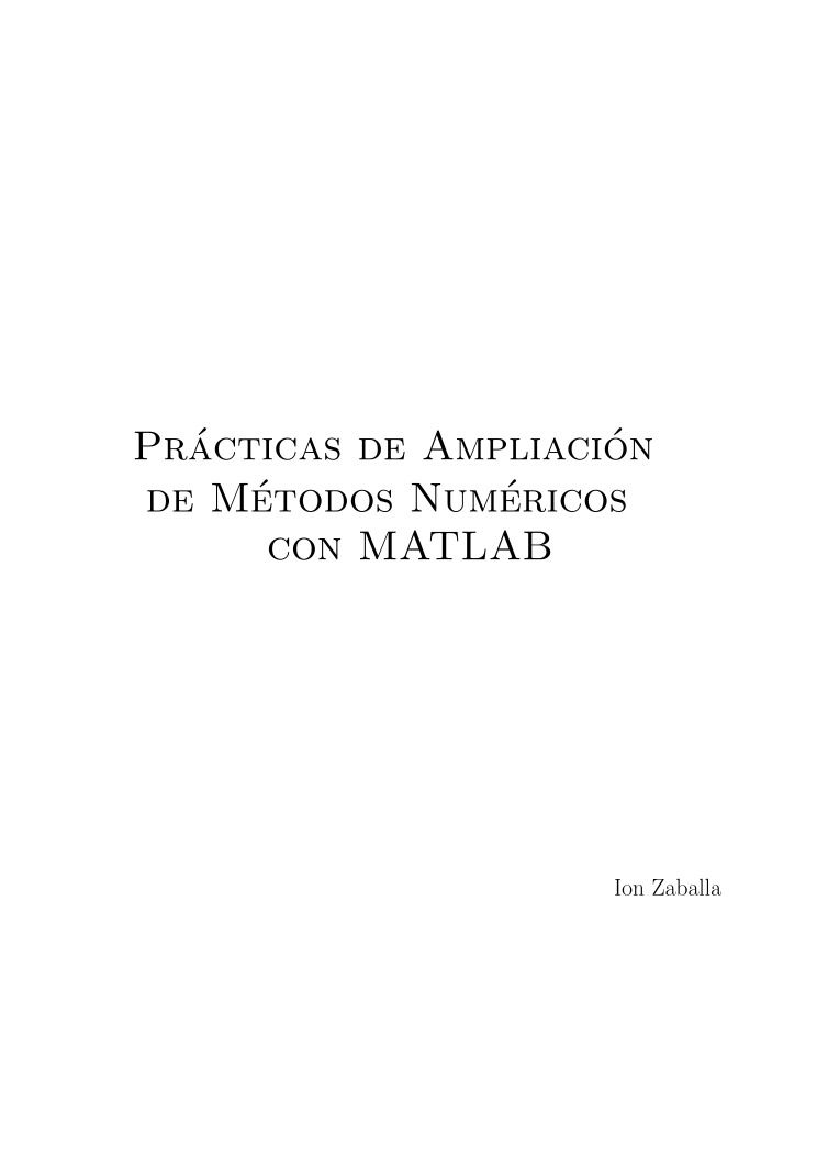 Imágen de pdf Prácticas de Ampliación de Métodos Numéricos con Matlab