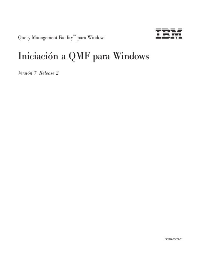 Imágen de pdf Query Management Facility para Windows: Iniciación a QMF para Windows