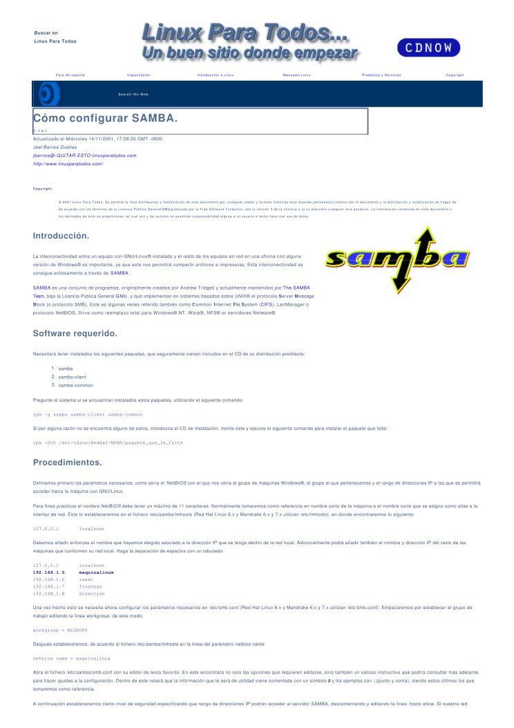 Imágen de pdf Como configurar samba