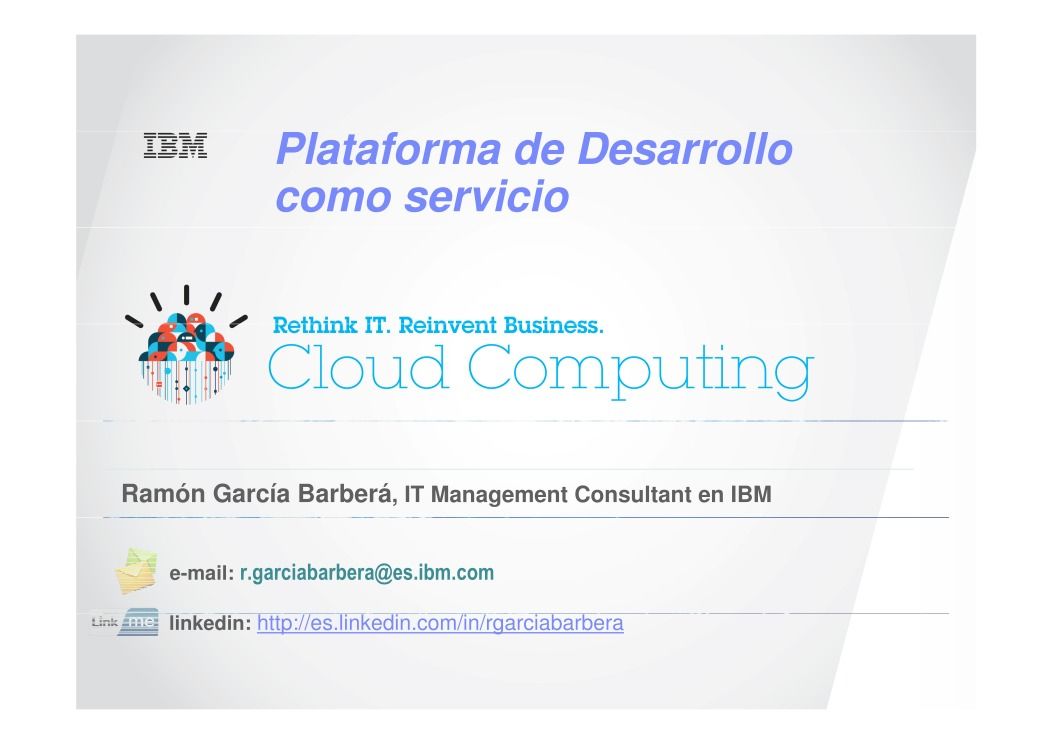Imágen de pdf IBM SmartCloud Enterprise - Plataforma de desarrollo como servicio
