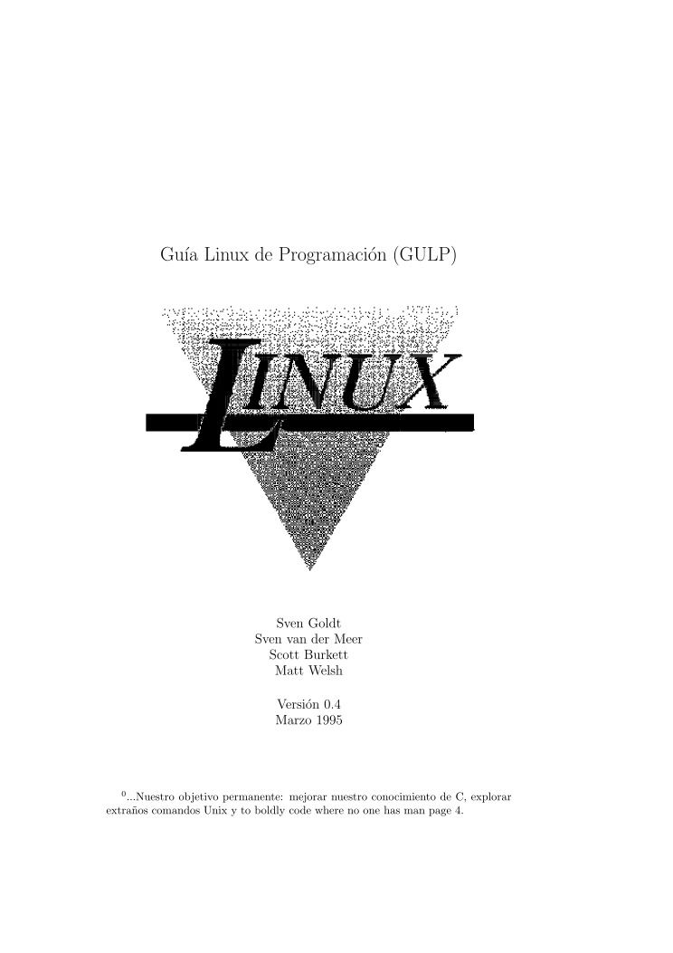 Imágen de pdf Guía Linux de Programación (GULP) v.04