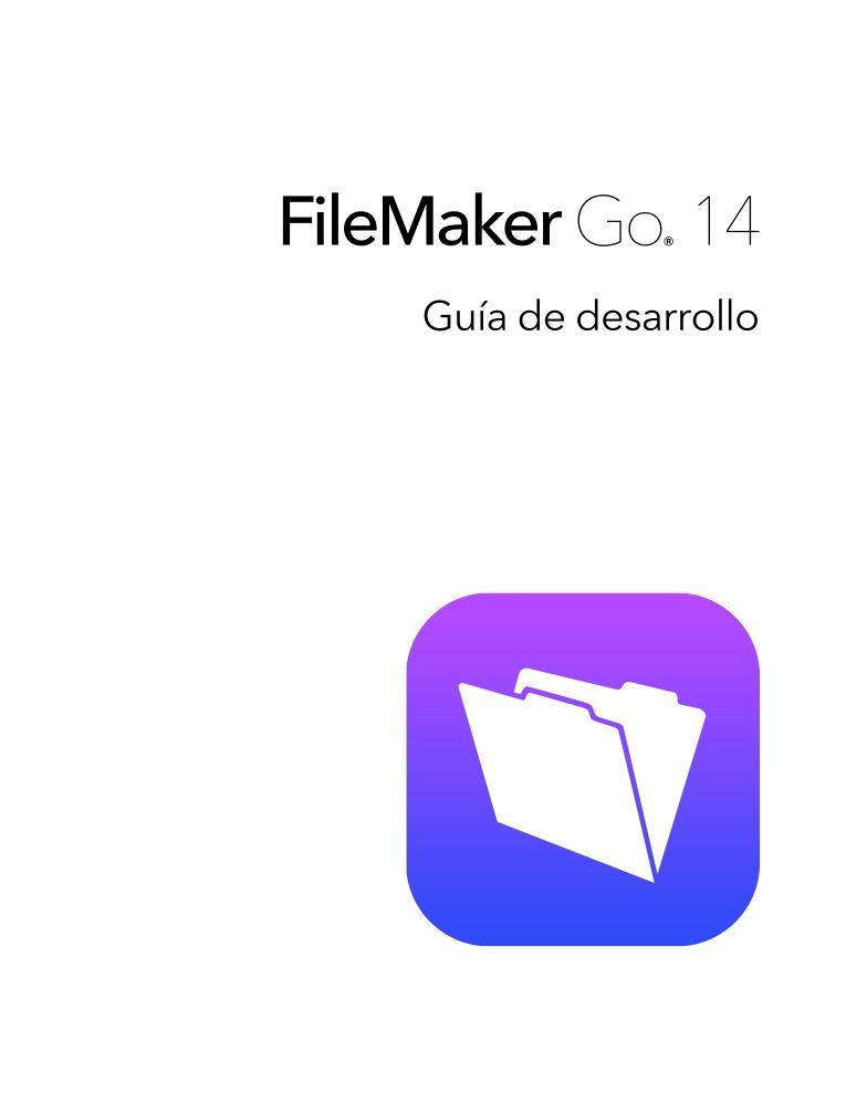 Imágen de pdf FileMaker Go 14 Guía de desarrollo