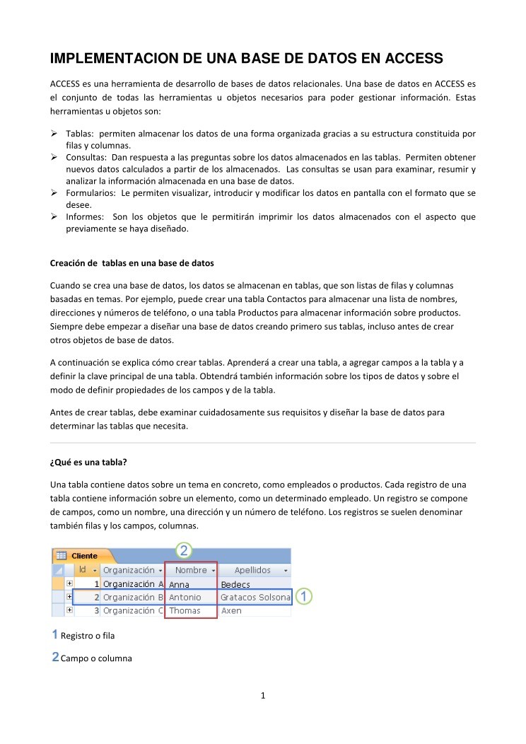 Imágen de pdf IMPLEMENTACION DE UNA BASE DE DATOS EN ACCESS