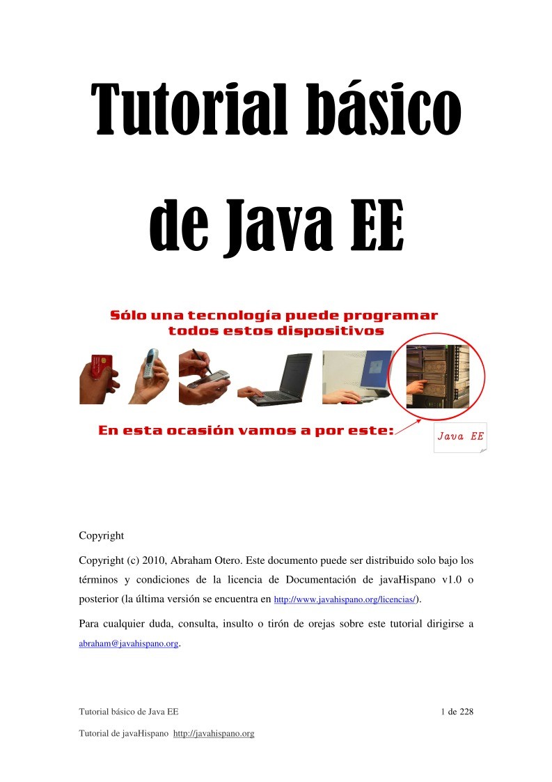 Imágen de pdf Tutorial básico de Java EE