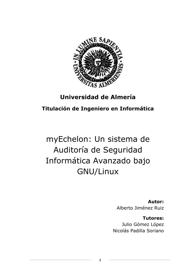 Imágen de pdf myEchelon: Un sistema de Auditoría de Seguridad Informática Avanzado bajo GNU/Linux
