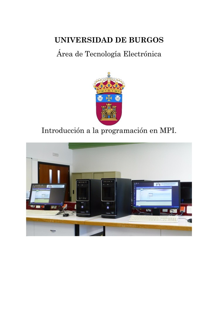 Imágen de pdf Introducción a la programación en MPI