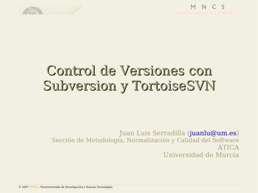 Imágen de pdf Control de Versiones con Subversion y TortoiseSVN