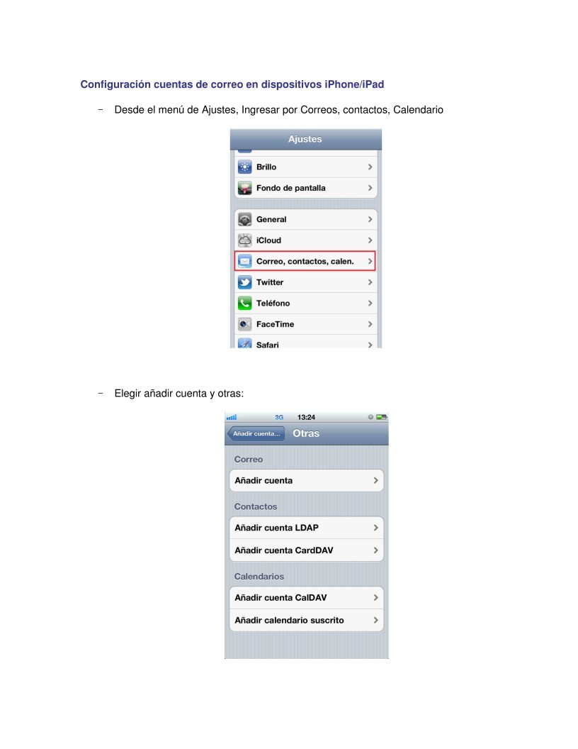 Imágen de pdf Configuracion cuentas de correo en dispositivos iPhone Ipad