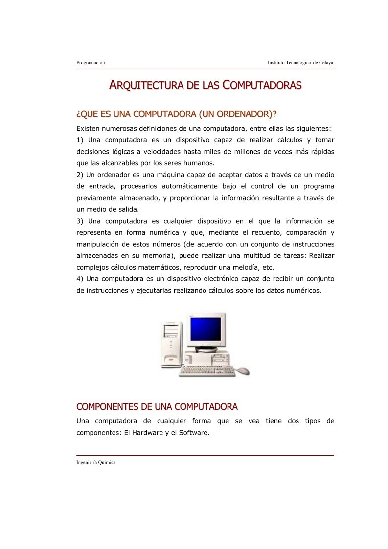 Imágen de pdf ARQUITECTURA DE LAS COMPUTADORAS