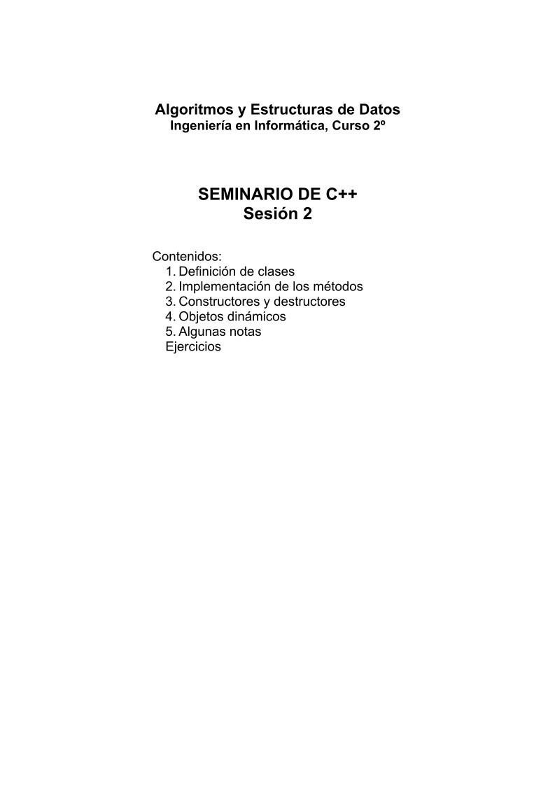 Imágen de pdf SEMINARIO DE C++ - Sesión 2