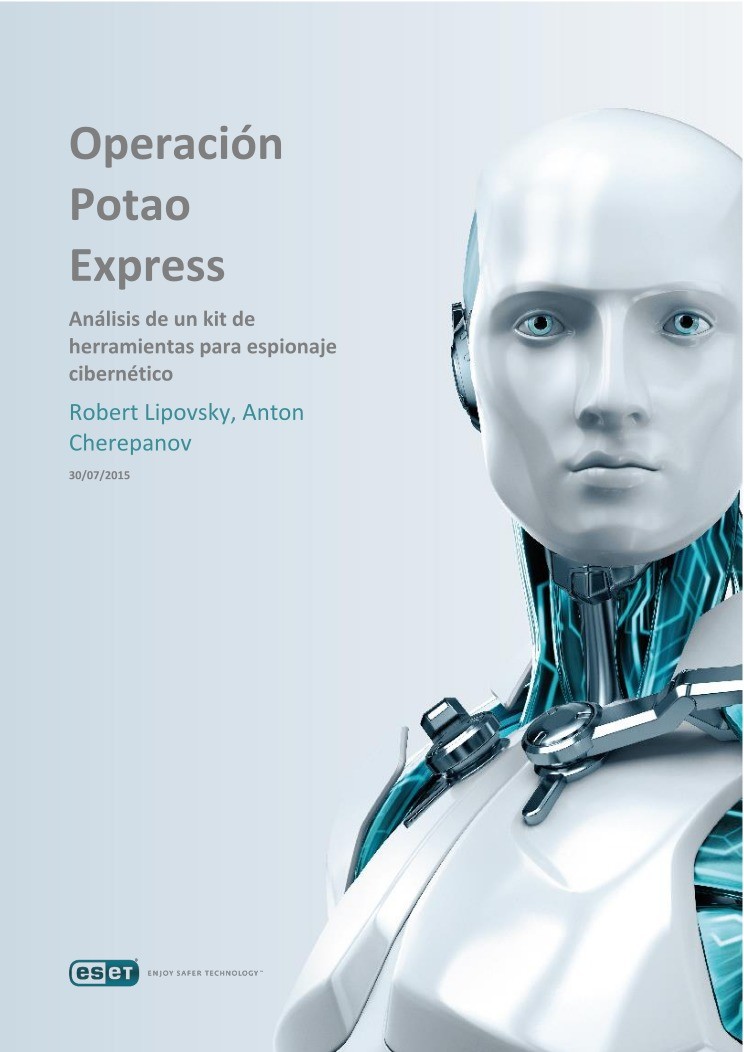 Imágen de pdf Análisis de un kit de herramientas para espionaje cibernético - Operacion Potao Express