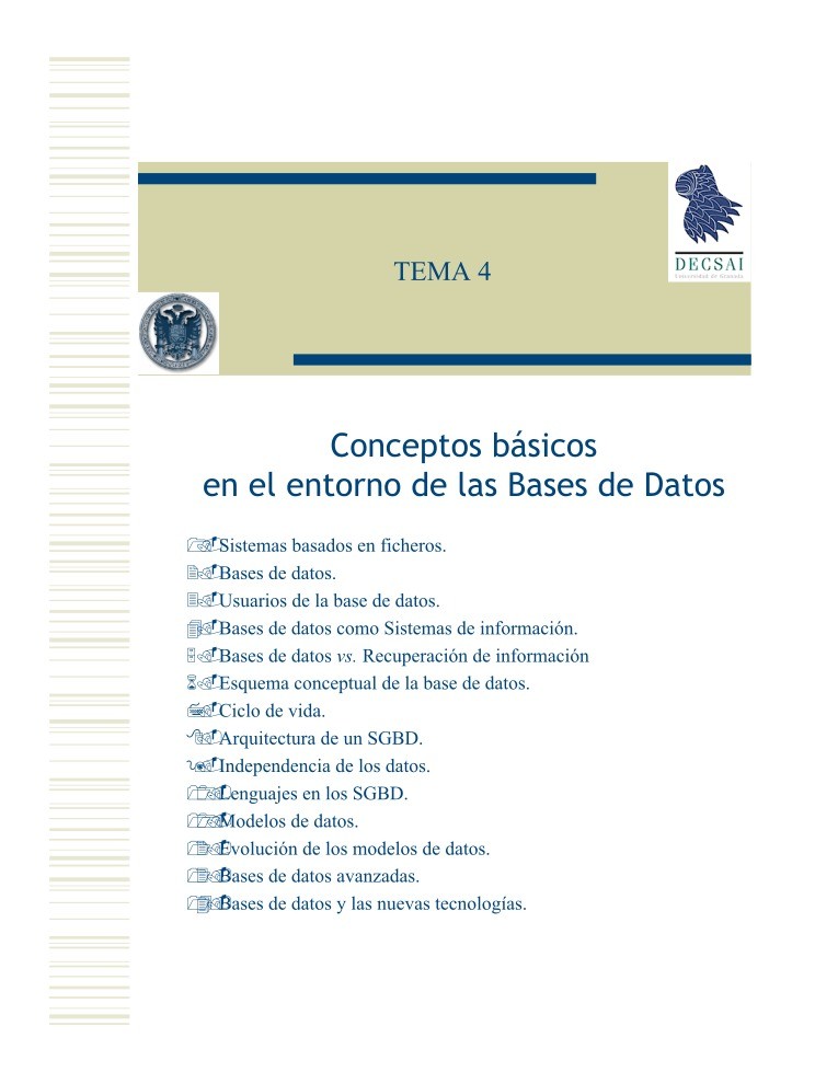 Imágen de pdf TEMA 4 Conceptos básicos en el entorno de las Bases de Datos