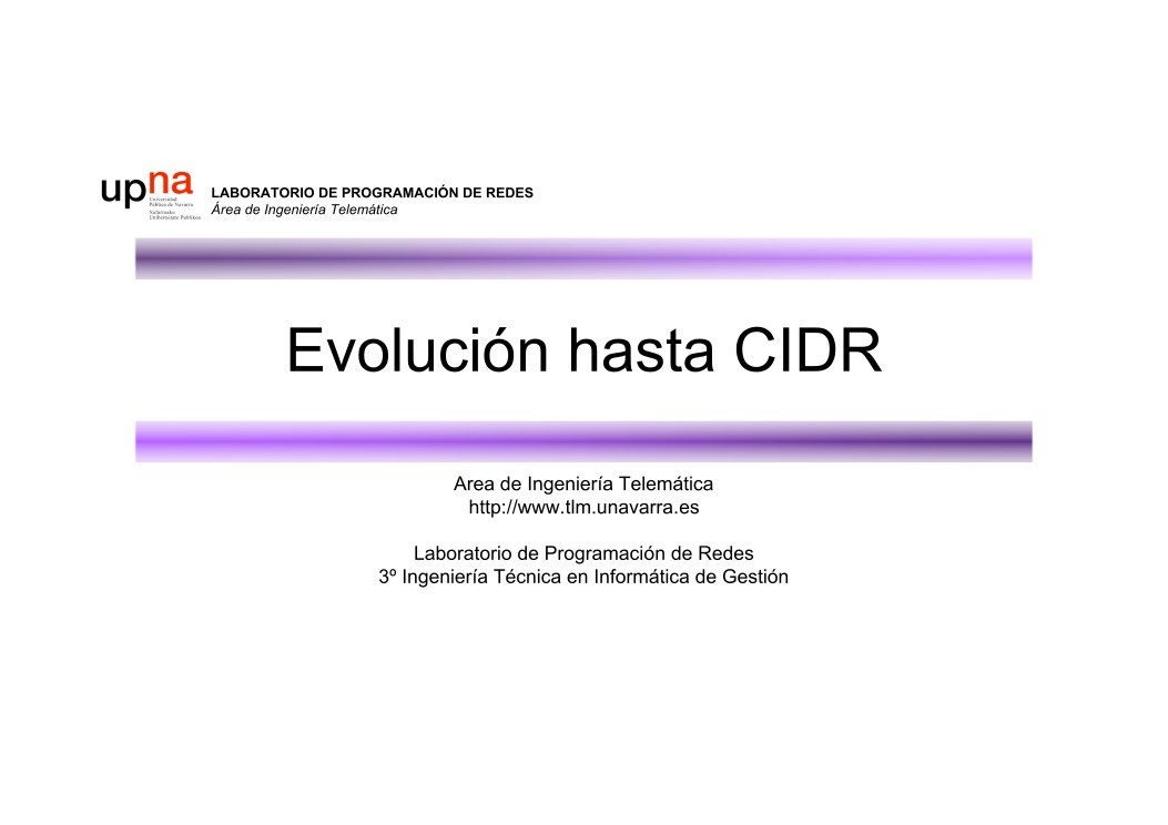 Imágen de pdf Evolución hasta CIDR