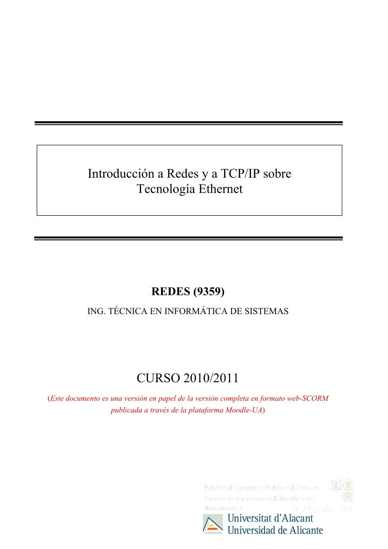 Imágen de pdf Introducción a Redes y a TCP/IP sobre Tecnología Ethernet