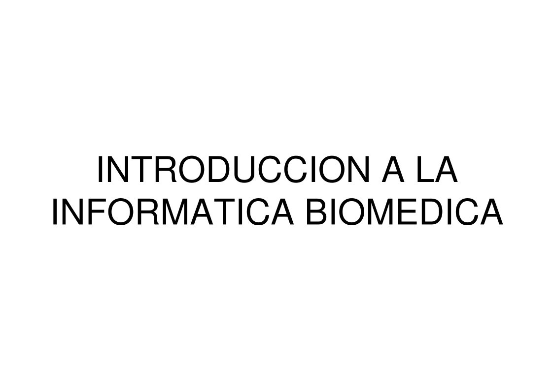 Imágen de pdf INTRODUCCION A LA INFORMATICA BIOMEDICA