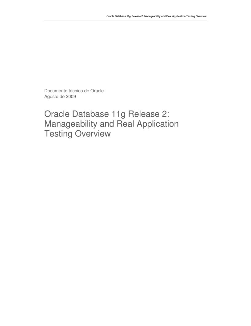 Imágen de pdf Oracle Database 11g Release 2: Manageability and Real Application Testing Overview