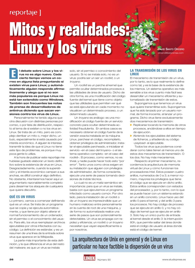 Imágen de pdf Mitos y realidades: Linux y los virus