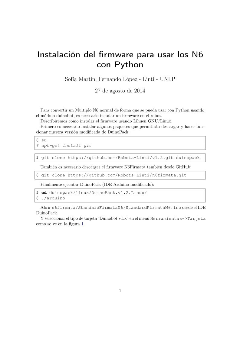Imágen de pdf Instalación del firmware para usar los N6 con Python