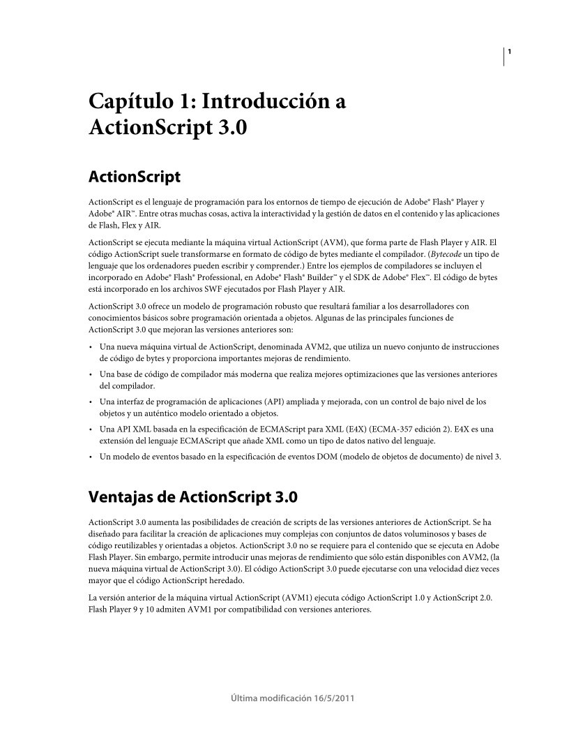 Imágen de pdf Aprendizaje de ActionScript 3.0