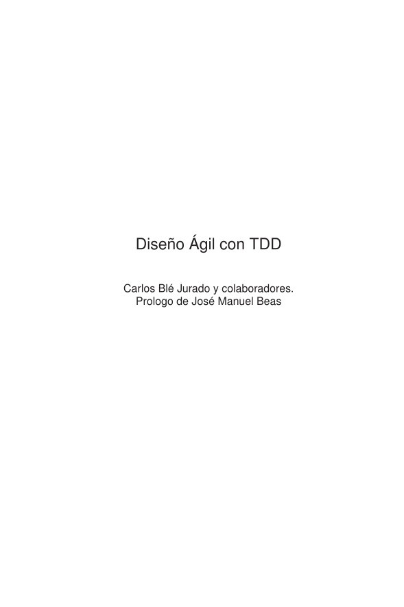 Imágen de pdf Diseño Ágil con TDD
