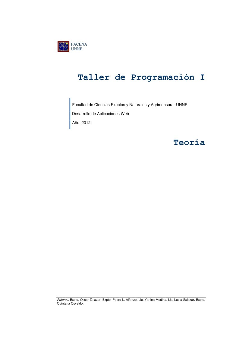 Imágen de pdf Teoría Taller de Programación I Parte II
