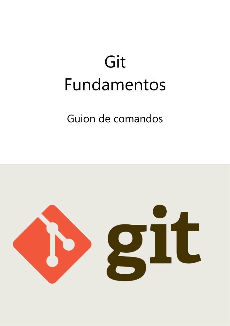 Imágen de pdf Git Fundamentos - Guion de comandos