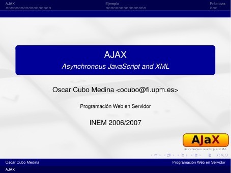 Imágen de pdf AJAX - Asynchronous JavaScript and XML