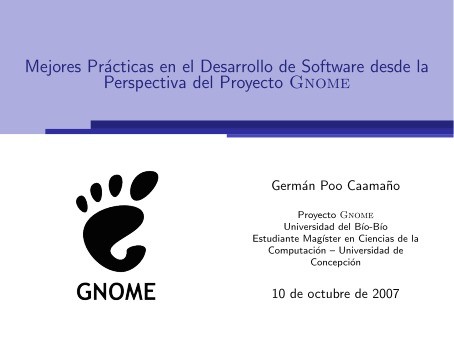 Imágen de pdf Mejores Prácticas en el Desarrollo de Software desde la Perspectiva del Proyecto Gnome
