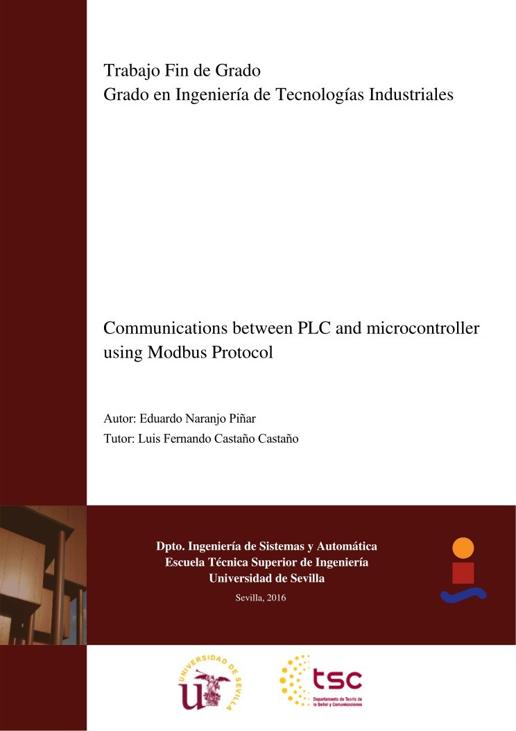Imágen de pdf Communications between PLC and microcontroller using Modbus Protocol