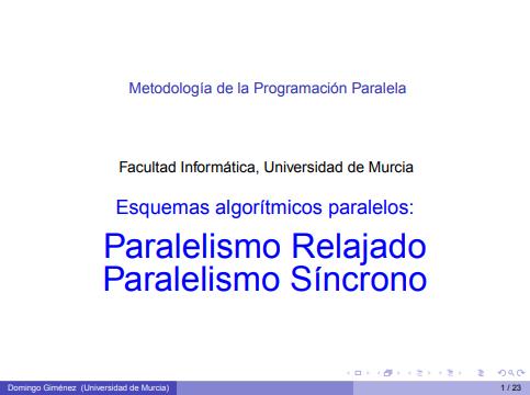 Imágen de pdf Paralelismo Relajado Paralelismo Síncrono - Metodología de la Programación Paralela