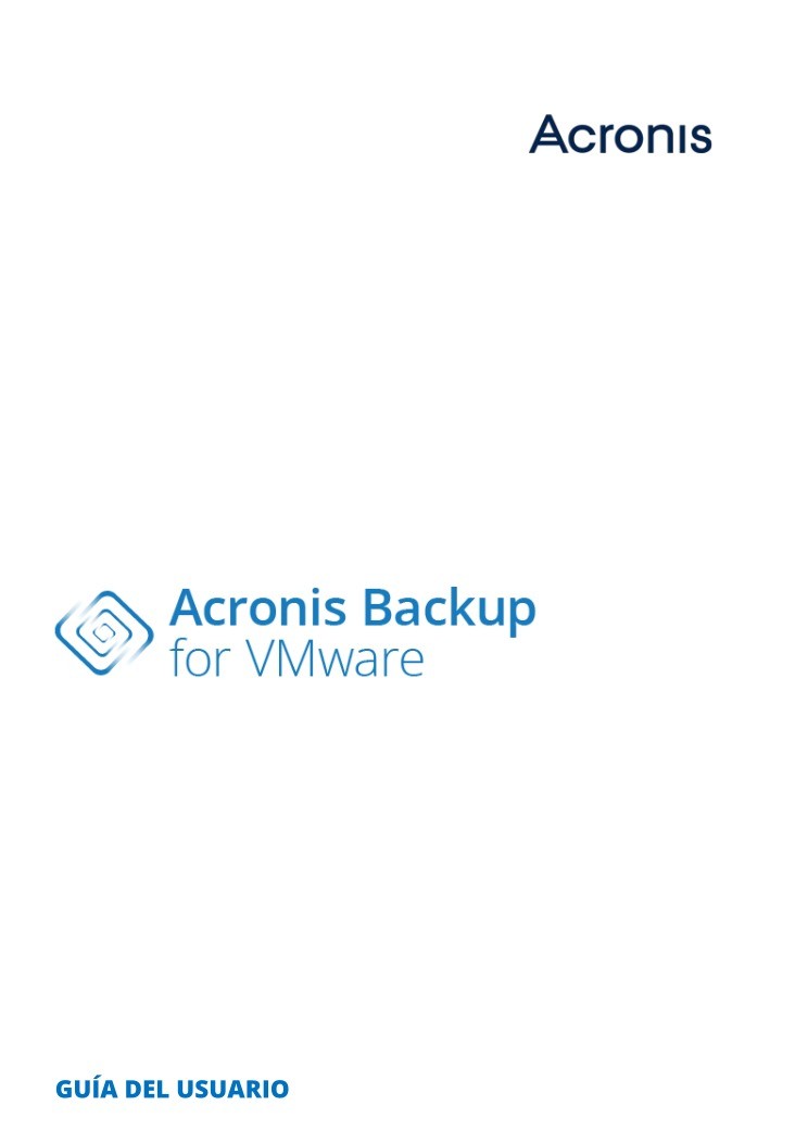Imágen de pdf Acronis Backup for VMware - Guía del usuario