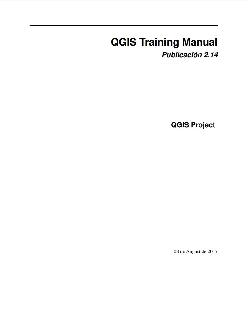 Imágen de pdf QGIS Training Manual