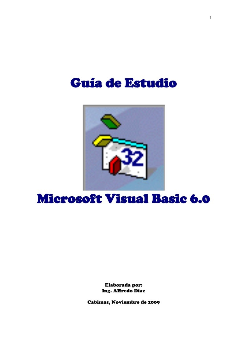 Imágen de pdf Guía de Estudio - Visual Basic 6