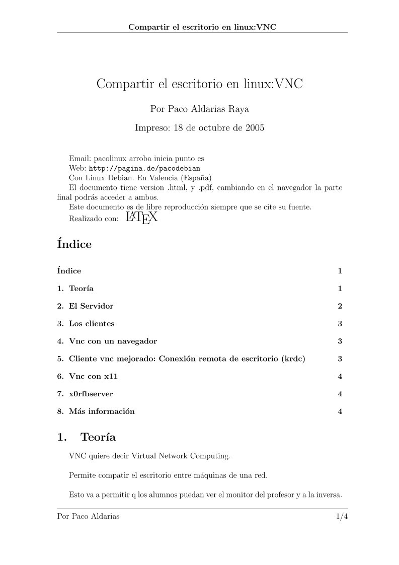 Imágen de pdf Compartir el escritorio en linux:VNC