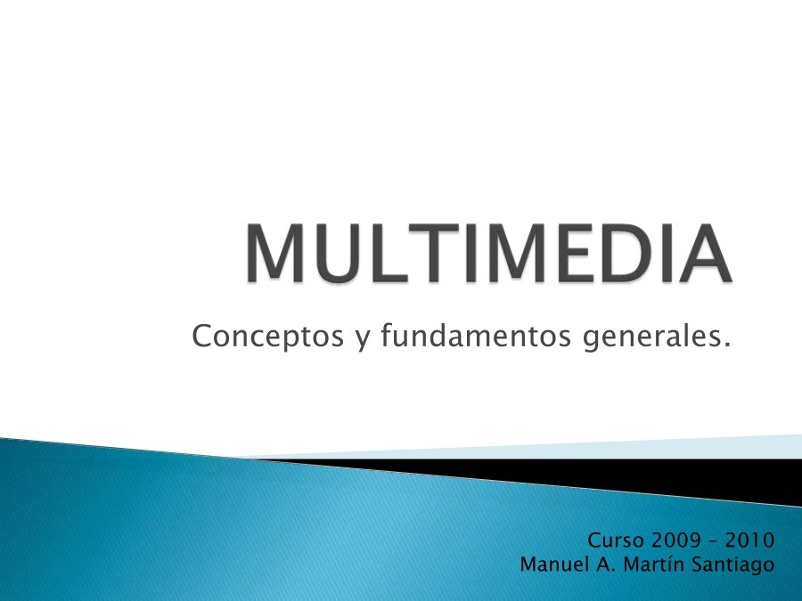 Imágen de pdf MULTIMEDIA - Conceptos y fundamentos generales
