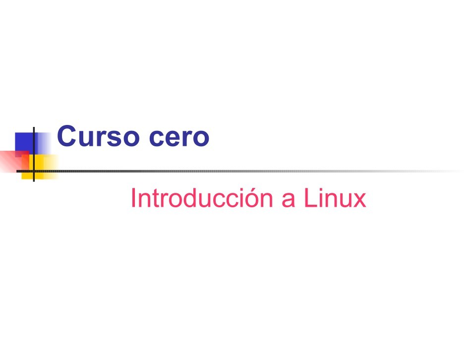 Imágen de pdf Curso cero - Introducción a Linux