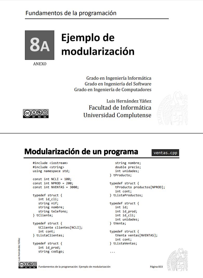 Imágen de pdf 8A Ejemplo de modularización - Fundamentos de la programación