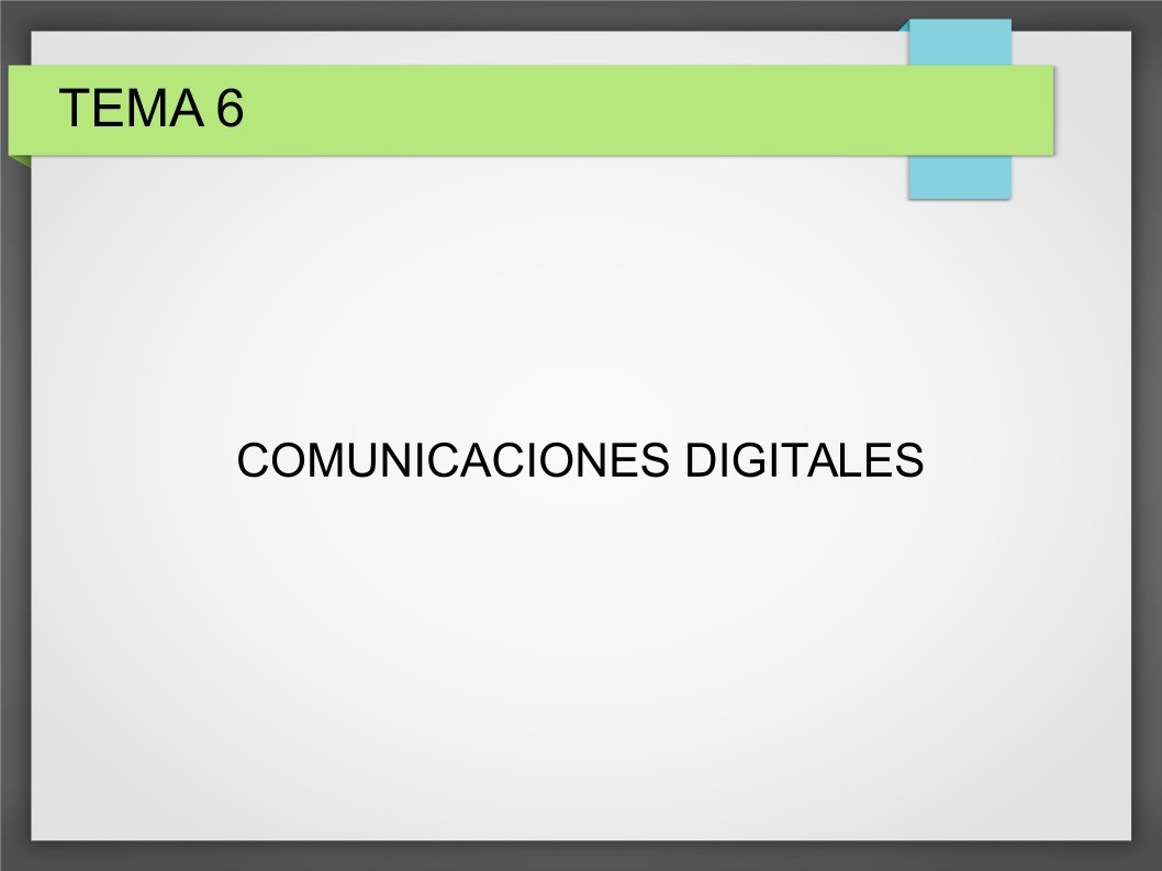 Imágen de pdf Tema 6 - Comunicaciones Digitales