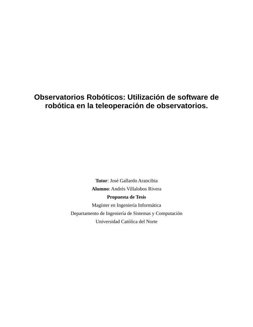 Imágen de pdf Observatorios Robóticos: Utilización de software de robótica en la teleoperación de observatorios