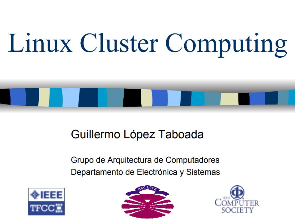 Imágen de pdf Linux Cluster Computing