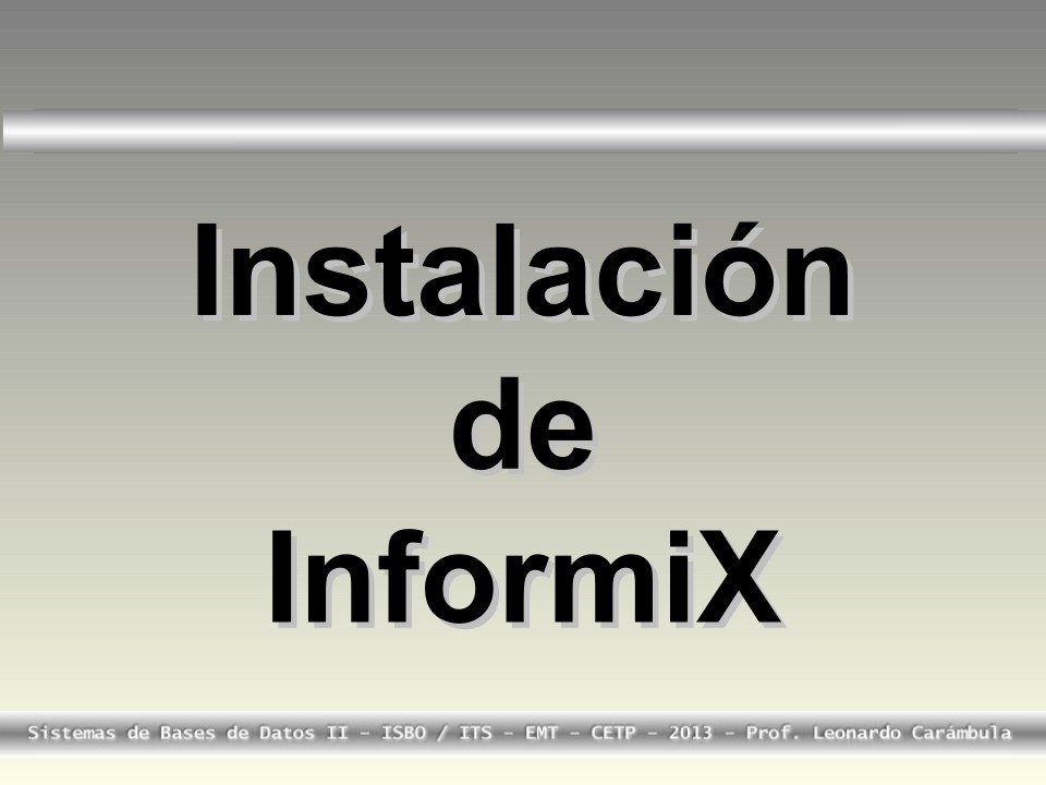 Imágen de pdf Instalación de InformiX