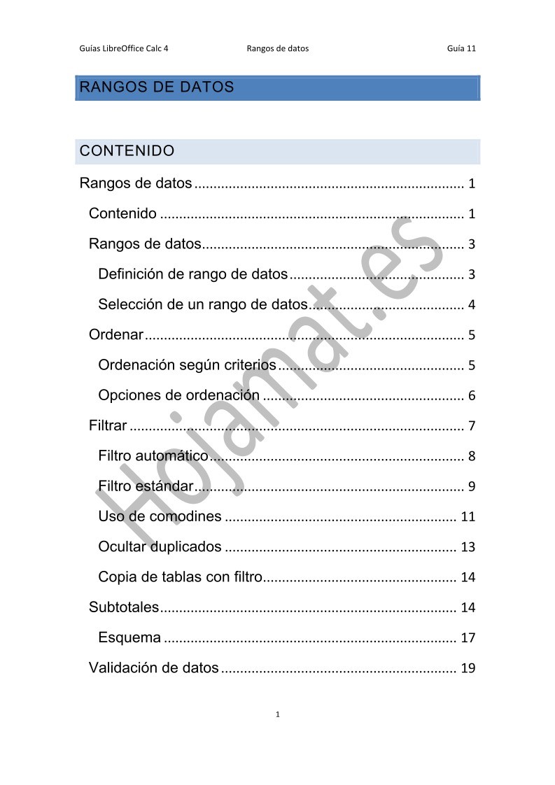 Imágen de pdf Guía de LibreOffice 4 Calc - Rangos de datos