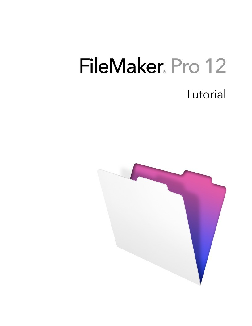 Imágen de pdf FileMaker Pro 12 Tutorial