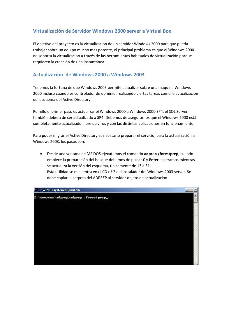 Imágen de pdf Virtualización de Servidor Windows 2000 server a Virtual Box