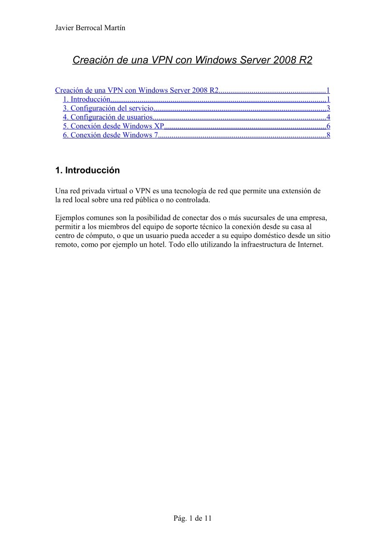 Imágen de pdf Creación de una VPN con Windows Server 2008 R2