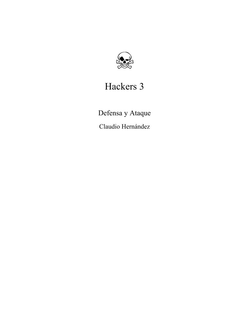 Imágen de pdf Hackers 3 Defensa y Ataque