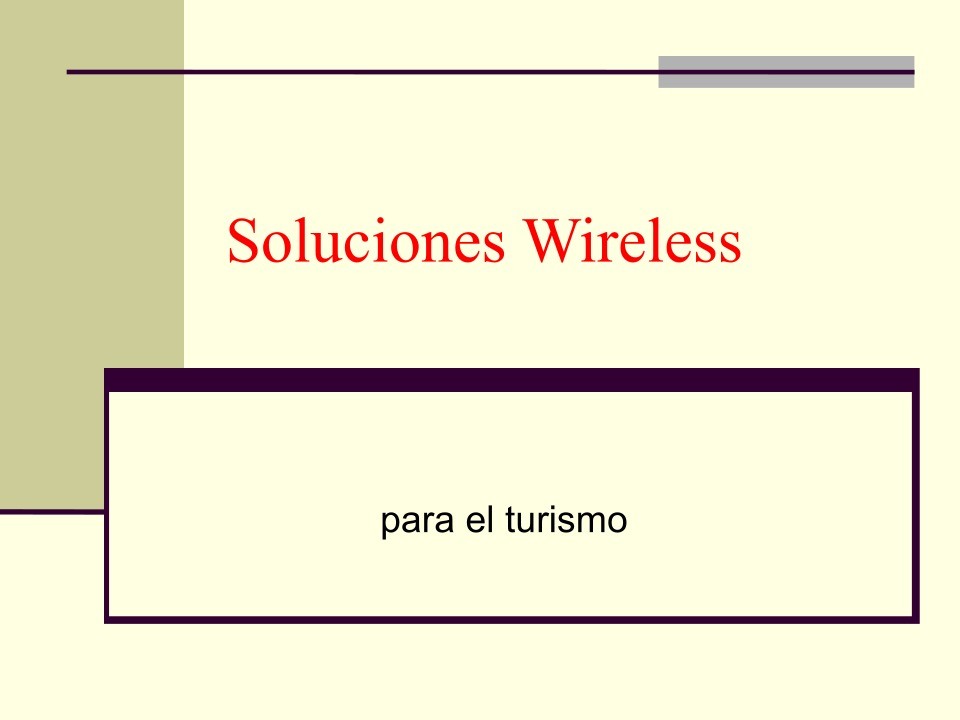 Imágen de pdf Soluciones Wireless para el turismo