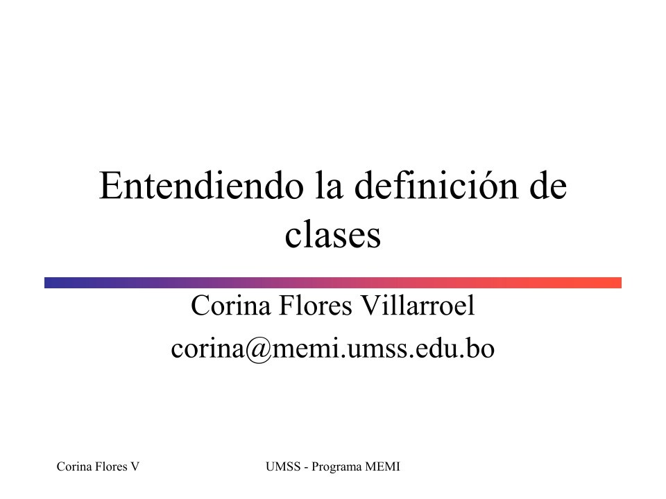 Imágen de pdf Entendiendo la definición de clases
